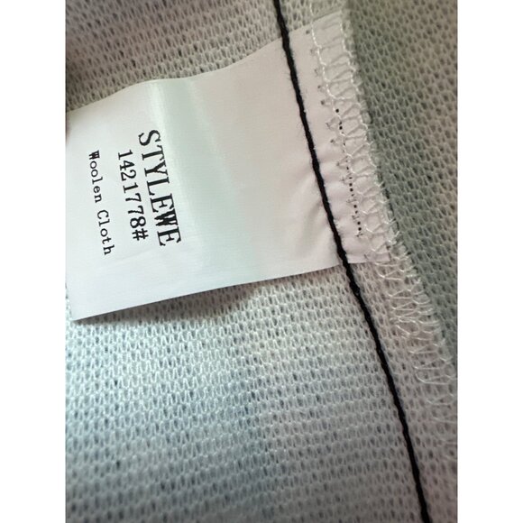 NWT Wool Houndstooth Coat Camel Black Shacket Cinched Sleeves Pockets XXL - Picture 7 of 7